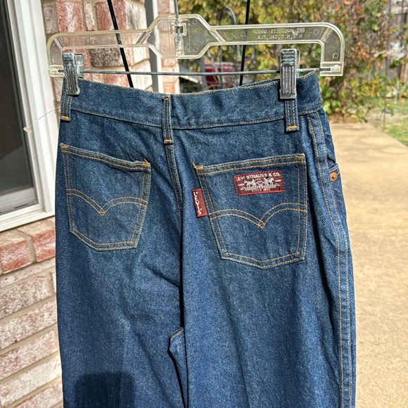 NOS Levi’s 1977 Deadstock Blue Denim Jeans 26503 sz 7 USA Made Old Stock - Picture 4 of 10